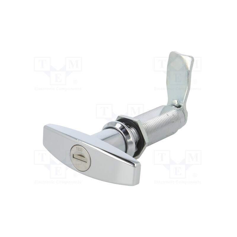 1 pcs x ROZTOCZE - 2.T60.001-60 - Lock, zinc and aluminium alloy, 60mm, chromium, Key code: 1333
