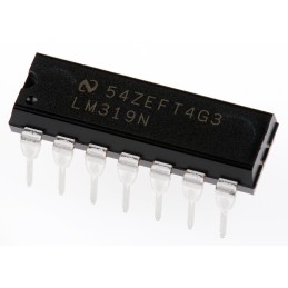 5 pcs - Texas Instruments LM319N/NOPB Dual Comparator, Open Collector O/P, 0.08μs 9 - 28 V 14-Pin MDIP