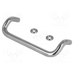 1 pcs x ELESA+GANTER - GN 425.1-10-120-CR - Handle, chromium plated steel, chromium plated, H: 47mm, Ø: 10mm