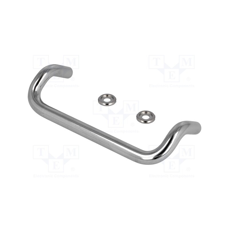 1 pcs x ELESA+GANTER - GN 425.1-10-120-CR - Handle, chromium plated steel, chromium plated, H: 47mm, Ø: 10mm