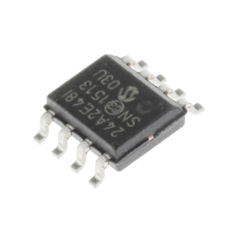 30 pcs - Microchip 24AA02E48-I/SN, 2kbit Serial EEPROM Memory, 900ns 8-Pin SOIC Serial-I2C
