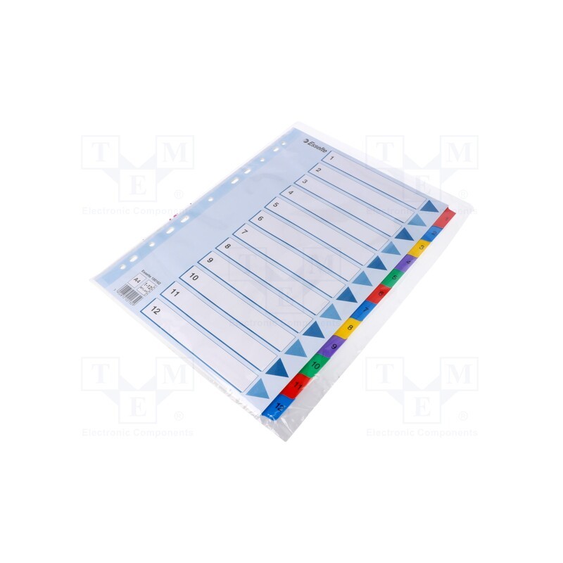 1 set x ESSELTE - 5902812221329 - File dividers numbered, Marking: 1-12