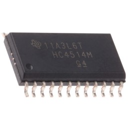5 pcs - Texas Instruments CD74HC4514M, Decoder, 24-Pin SOIC