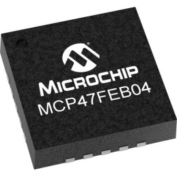 2 pcs - Microchip, DAC Quad 8 bit- 4.5LSB Serial (I2C), 20-Pin QFN