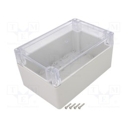 1 pcs x KRADEX - ZP180.120.90JPH TM ABS-PC - Enclosure: multipurpose, X: 120mm, Y: 180mm, Z: 90mm, ZP, ABS, gasket