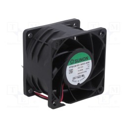 1 pcs x SUNON - PF60381B1-000U-A99 - Fan: DC, axial, 12VDC, 60x60x38mm, 102.96m3/h, 67.7dBA, Len: 3000mm