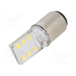 1 pcs x POLAM-ELTA - LW-BA15D-230AC SPECIAL - LED lamp, white, BA15D, 230VAC