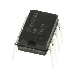 5 pcs - LM741CN/NOPB Texas Instruments, Op Amp, 1MHz, 8-Pin MDIP