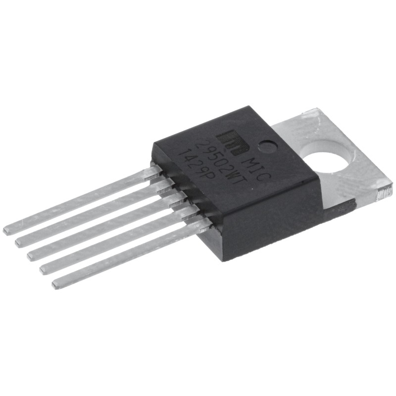25 pcs - Microchip MIC29502WT, 1 Low Dropout Voltage, Voltage Regulator 5A, 1.25 - 26 V 5-Pin, TO-220