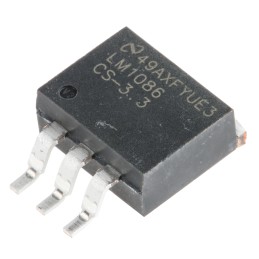 5 pcs - Texas Instruments LM1086CS-3.3/NOPB, 1 Low Dropout Voltage, Voltage Regulator 1.5A, 3.3 V 3-Pin, D2PAK (TO-263)