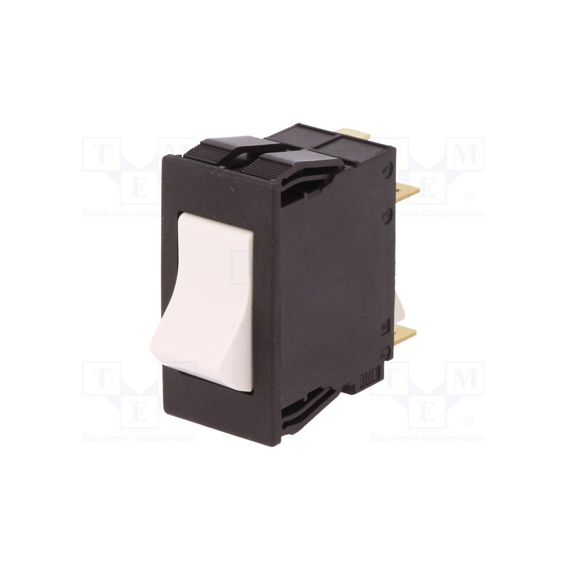 1 pcs x SCHURTER - 4430.0022 - Circuit breaker, Urated: 240VAC, 60VDC, 10A, DPST, Poles: 2, MCB