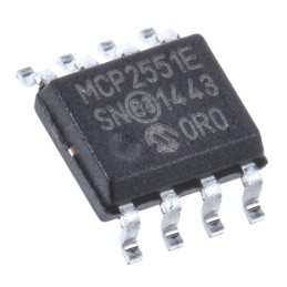 6 pcs - Microchip MCP2551-E/SN, CAN Transceiver 1Mbps ISO 11898, 8-Pin SOIC
