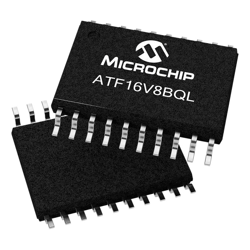 5 pcs - Microchip ATF16V8B-15SU, SPLD Simple Programmable Logic Device ATF16V8B 150 Gates, 8 Macro Cells, 8 I/O, 62MHz 15ns