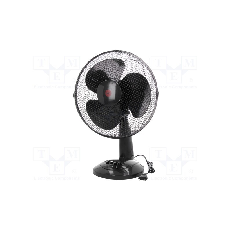 1 pcs x ELDOM - WG40/CZARNY - Fan: AC, desktop, 230VAC, 300mm