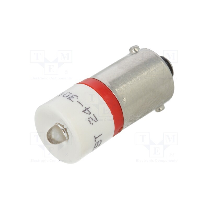 1 pcs x CML INNOVATIVE TECHNOLOGIES - 186003A0 - Indicator: LED, BA9S,T10, red, plastic, 24÷30VDC, -20÷60°C