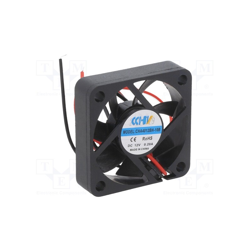 1 pcs x POWERNEX - CHA4012BH-10B - Fan: DC, axial, 12VDC, 40x40x10mm, 15.89m3/h, 34dBA, ball bearing