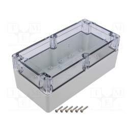 1 pcs x KRADEX - ZP200.100.75SJP TM ABS-PC - Enclosure: multipurpose, X: 100mm, Y: 200mm, Z: 75mm, ZP, ABS, IP67