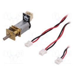 1 pcs x DFROBOT - FIT0467 - Motor: DC, with gearbox, 1÷6VDC, 100mA, Shaft: D spring, 443rpm