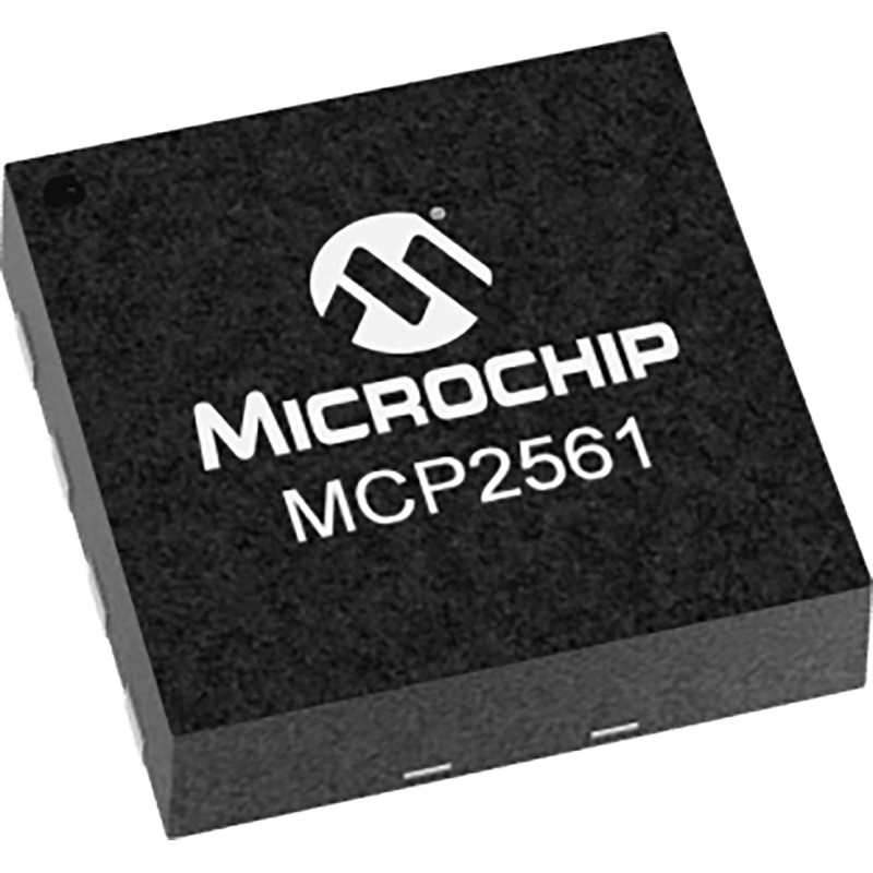10 pcs - Microchip MCP2561-E/MF, CAN Transceiver 1Mbps ISO 11898-2, ISO 11898-5, 8-Pin DFN