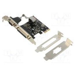 1 pcs x GEMBIRD - PEX-COMLPT-01 - PC extension card: PCIe, brackets on slot, chipset WCH382