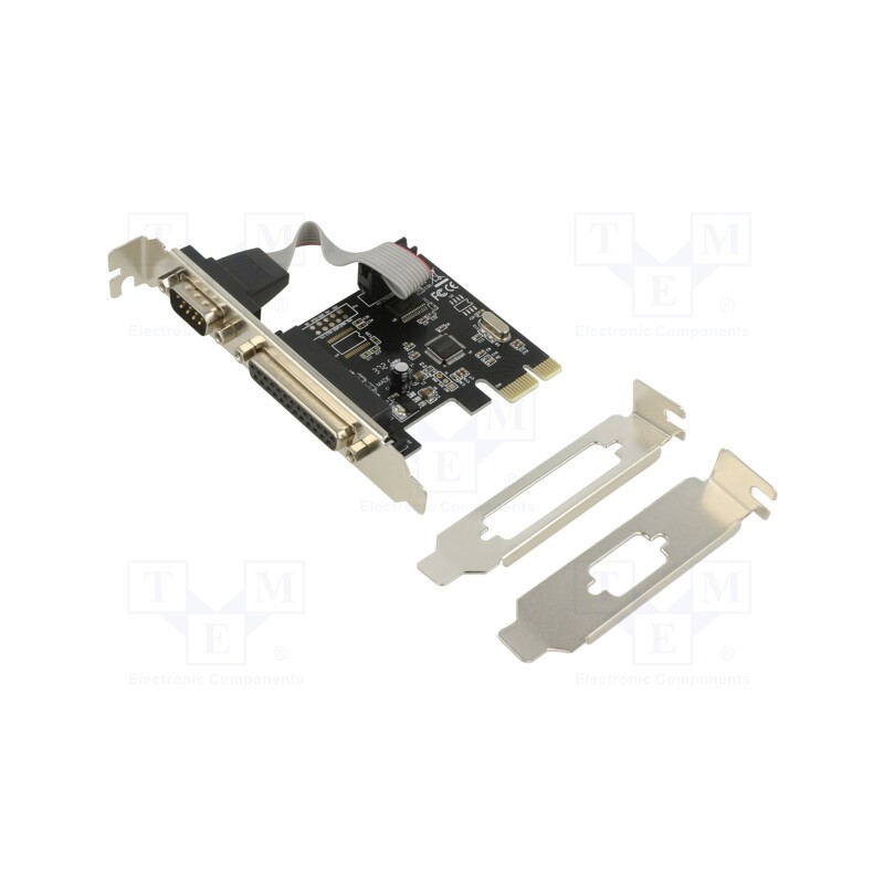 1 pcs x GEMBIRD - PEX-COMLPT-01 - PC extension card: PCIe, brackets on slot, chipset WCH382