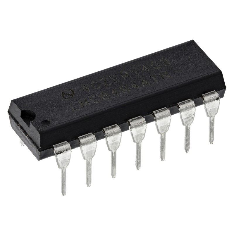 5 pcs - LMC6484AIN/NOPB Texas Instruments, Op Amp, RRIO, 1.5MHz, 5 - 15 V, 14-Pin MDIP