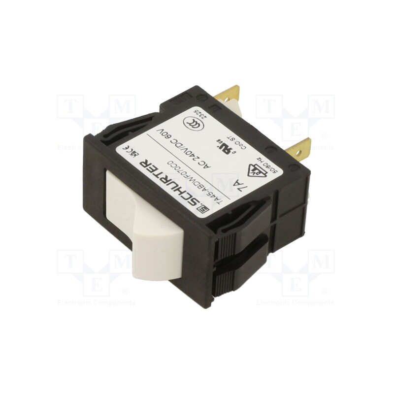 1 pcs x SCHURTER - 4430.0884 - Circuit breaker, 7A, MCB