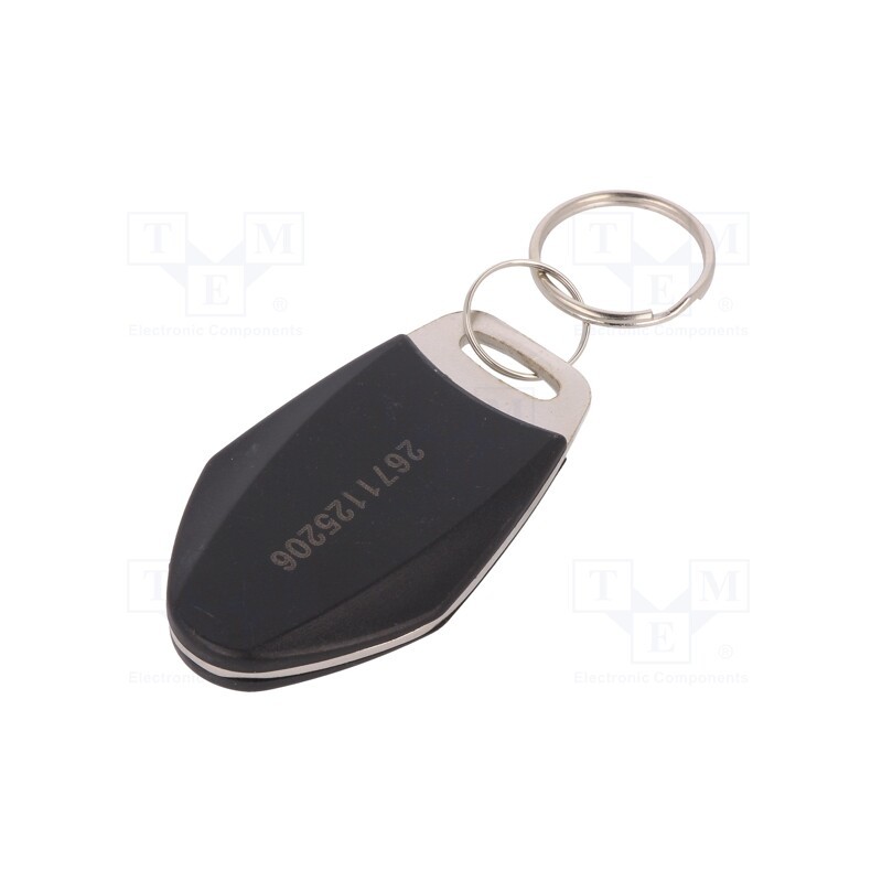 1 pcs x - S3035BNR-BK - RFID pendant, ISO/IEC14443-3-A,NTAG2, metal,plastic, black
