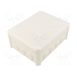 1 pcs x OBO BETTERMANN - T 160 RW - Enclosure: junction box, X: 150mm, Y: 190mm, Z: 77mm, IP66, white