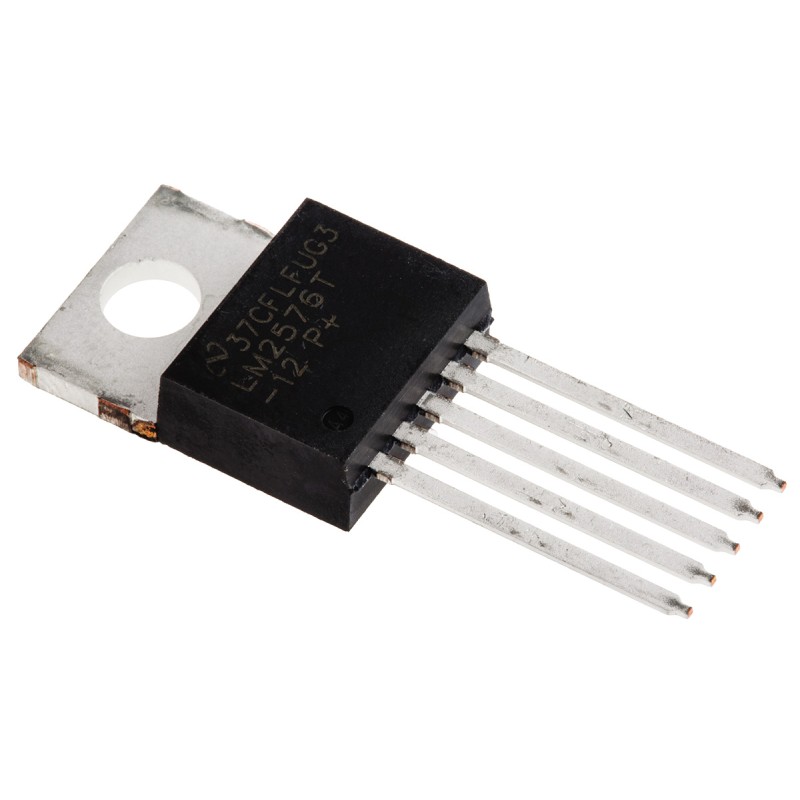 5 pcs - Texas Instruments, LM2576T-12/NOPB Step-Down Switching Regulator, 1-Channel 3A 5-Pin, TO-220