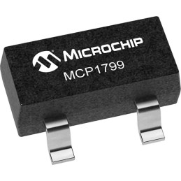 50 pcs - Microchip MCP1799-5002H/DB, 1 Low Dropout Voltage, Voltage Regulator 80mA, 3.3 V, 5 V 3-Pin, SOT-23, SOT-223