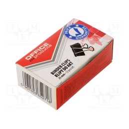 2 pcg x - Binder clip, Size: 32mm, 12pcs.