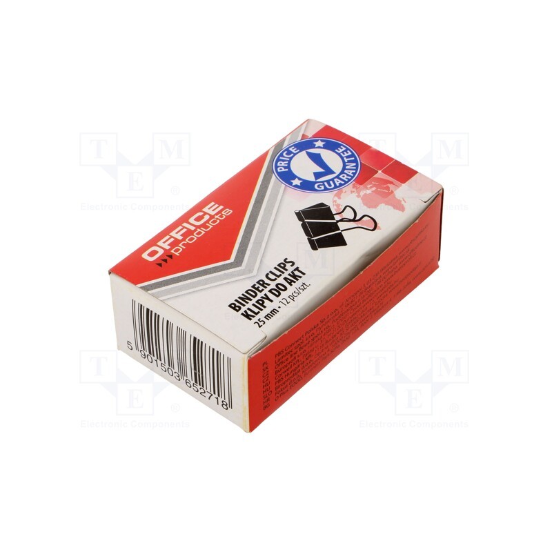 2 pcg x - Binder clip, Size: 32mm, 12pcs.