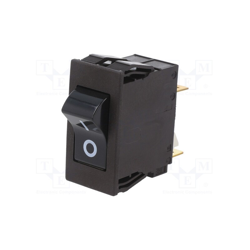 1 pcs x SCHURTER - 4430.2196 - Circuit breaker, Urated: 240VAC, 60VDC, 20A, DPST, Poles: 2, SNAP-IN