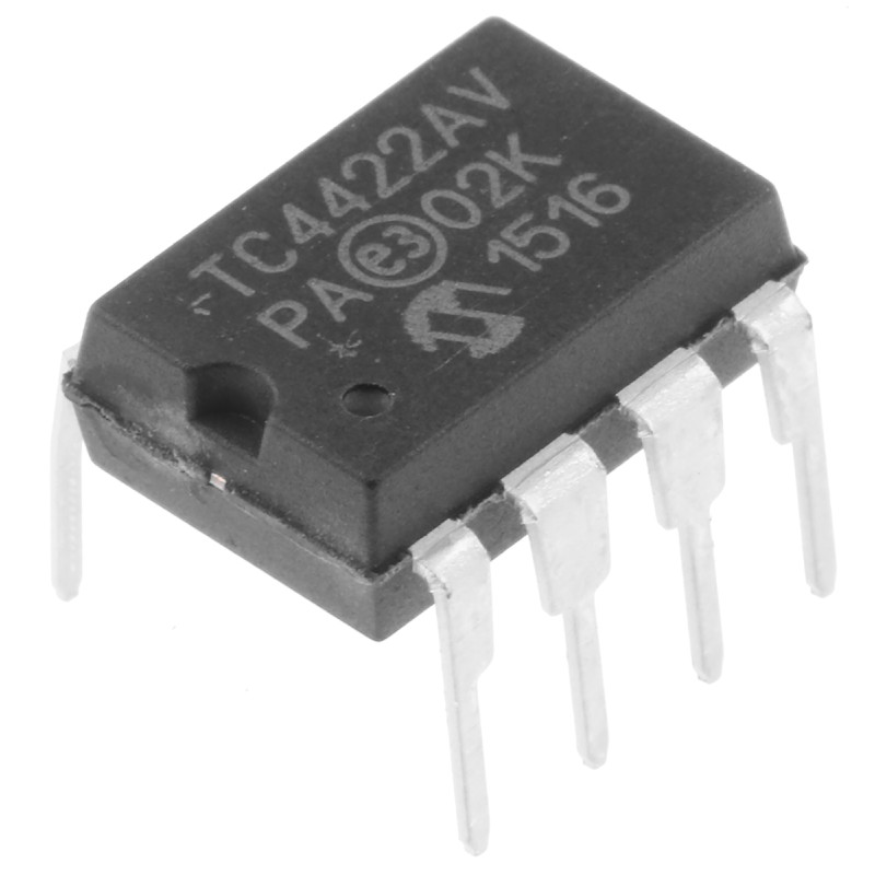 2 pcs - Microchip TC4422AVPA, MOSFET 1, 10 A, 18V 8-Pin, PDIP