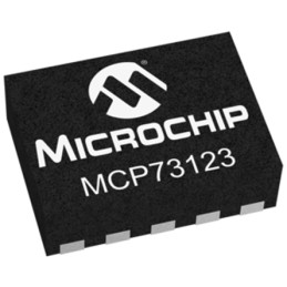 1 pcs - Microchip MCP73123-22SI/MF, Battery Charge Controller IC, 4.2 to 6.5 V, 1.1A 10-Pin, DFN