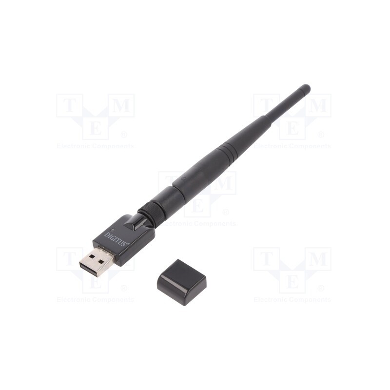 1 pcs x DIGITUS - DN-70543 - PC extension card: WiFi network, USB A plug, USB 2.0, 300Mbps