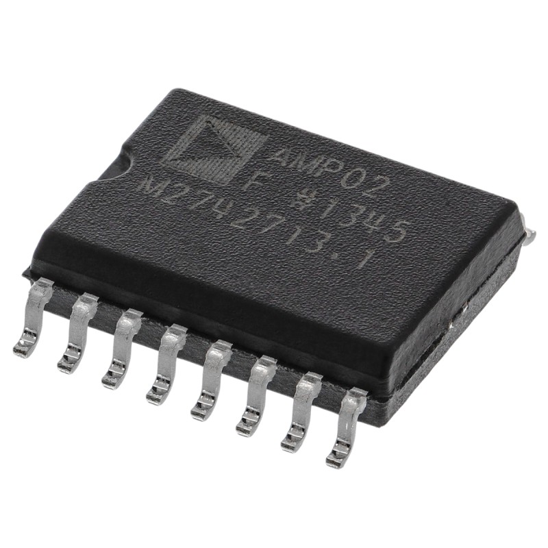 10 pcs - AMP02FSZ Analog Devices, Instrumentation Amplifier, 40μV Offset 1.2MHz, 16-Pin SOIC W