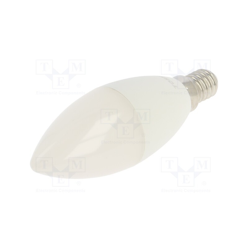 1 pcs x TOSHIBA LED LIGHTING - DELS-CD3400714AE21 - LED lamp, warm white, E14, 230VAC, 806lm, 7W, 180°, 3000K, CRImin: 80