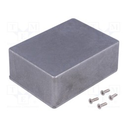 1 pcs x HAMMOND - 1590S - Enclosure: multipurpose, X: 82mm, Y: 111mm, Z: 40mm, 1590, aluminium