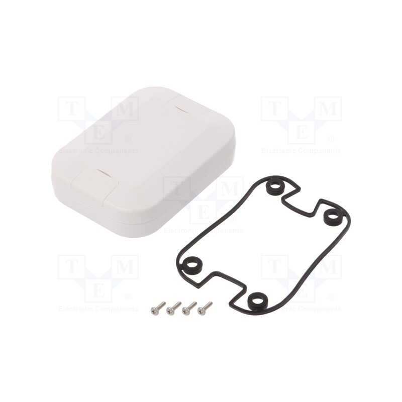 1 pcs x TAKACHI - WP6-8-2G - Enclosure: multipurpose, X: 60mm, Y: 80mm, Z: 20mm, WP, ASA, IP67