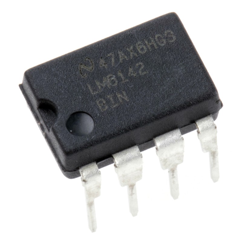 5 pcs - LM6142BIN/NOPB Texas Instruments, Precision, Op Amp, RRIO, 17MHz, 3 - 18 V, 8-Pin MDIP