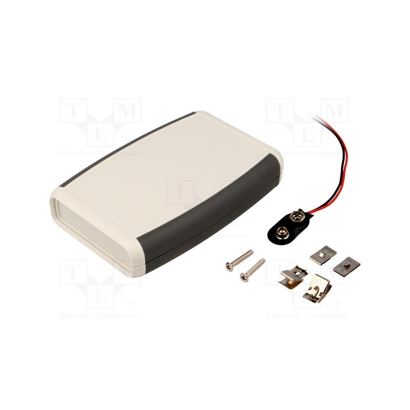 1 pcs x HAMMOND - 1553BGYBAT - Enclosure: multipurpose, X: 79mm, Y: 117mm, Z: 24mm, 1553, ABS, grey