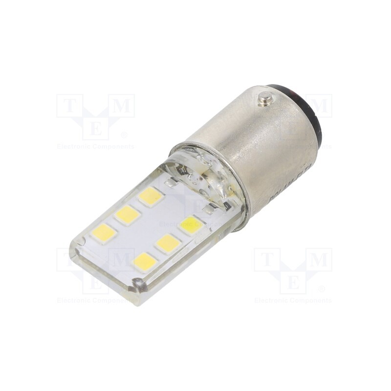 1 pcs x POLAM-ELTA - LW-BA15D-24AC/DC SPECIAL - LED lamp, white, BA15D, 24VDC, 24VAC