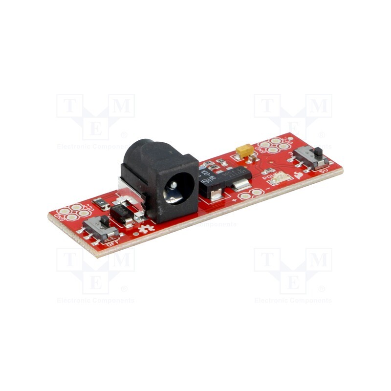 1 pcs x SPARKFUN ELECTRONICS - PRT-13032 - Module: voltage regulator, pin strips, 6÷12VDC, 0.8A