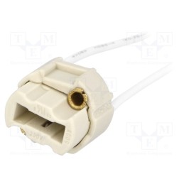1 pcs x Goobay - 9181 - Lampholder: for halogen lamp, G9, Mat: ceramics, 150mm