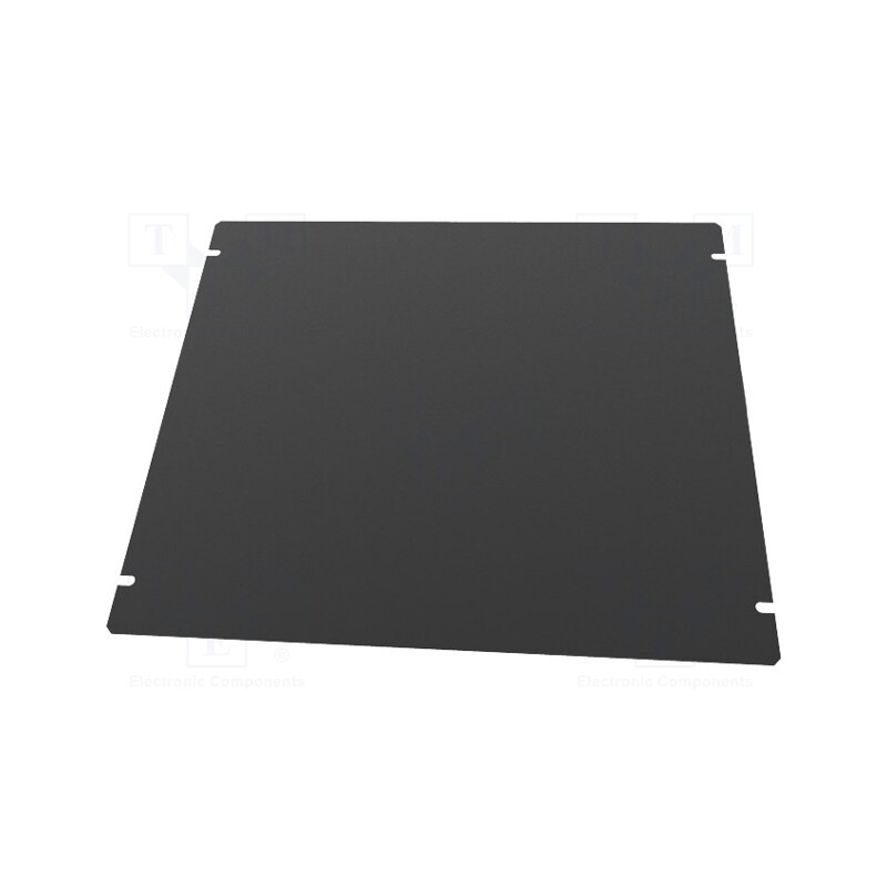 1 pcs x HAMMOND - 1431-29BK3 - Mounting plate, steel, Series: 1441, black