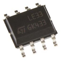 10 pcs - STMicroelectronics LE33CD-TR, 1 Low Dropout Voltage, Voltage Regulator 100mA, 3.3 V 8-Pin, SOIC