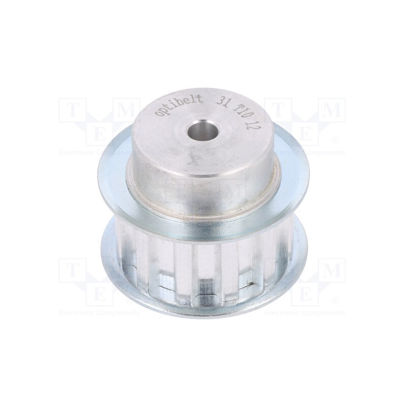 1 pcs x OPTIBELT - 31 T10 12-200ZA - Belt pulley, T10, W: 16mm, whell width: 31mm, Ø: 36.35mm, aluminium