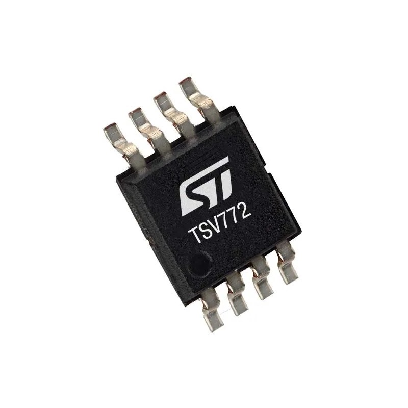 10 pcs - TSV772IYST STMicroelectronics, Dual Operational, Op Amp, RRIO, 20MHz, 2.0 - 5.5 V, 8-Pin SOP